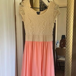 Rue21 Lace Top Asymmetrical Dress